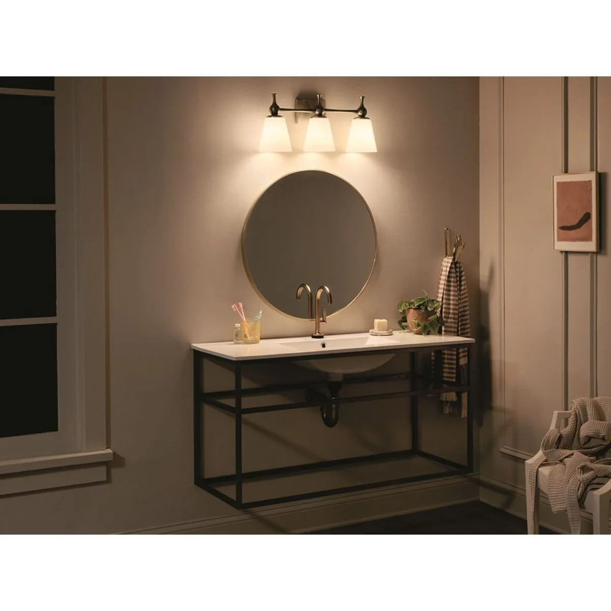 Cosabella 24 in. 3 Lights Vanity Light Bronze finish