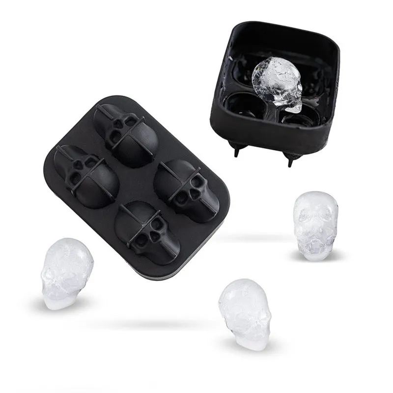 Creative Halloween 3D Silicone Skull Ice tray