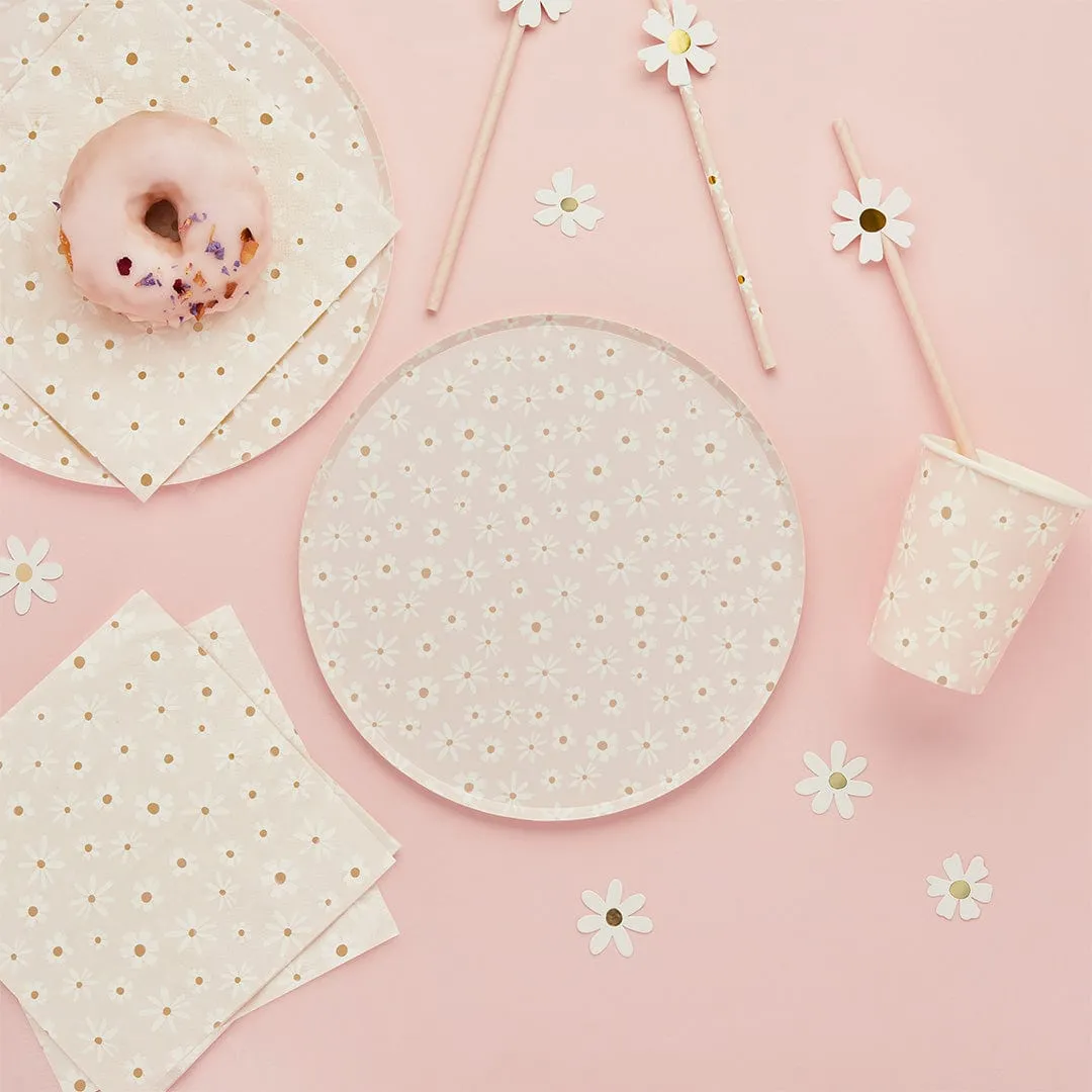 Daisy Floral Paper Napkins (Pack of 16)