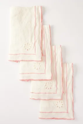 Day For Night Napkins Cream/Peony