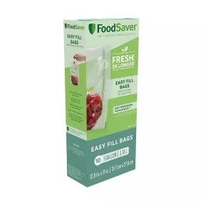 Easy Fill 1-Gallon Vacuum Sealer Bags