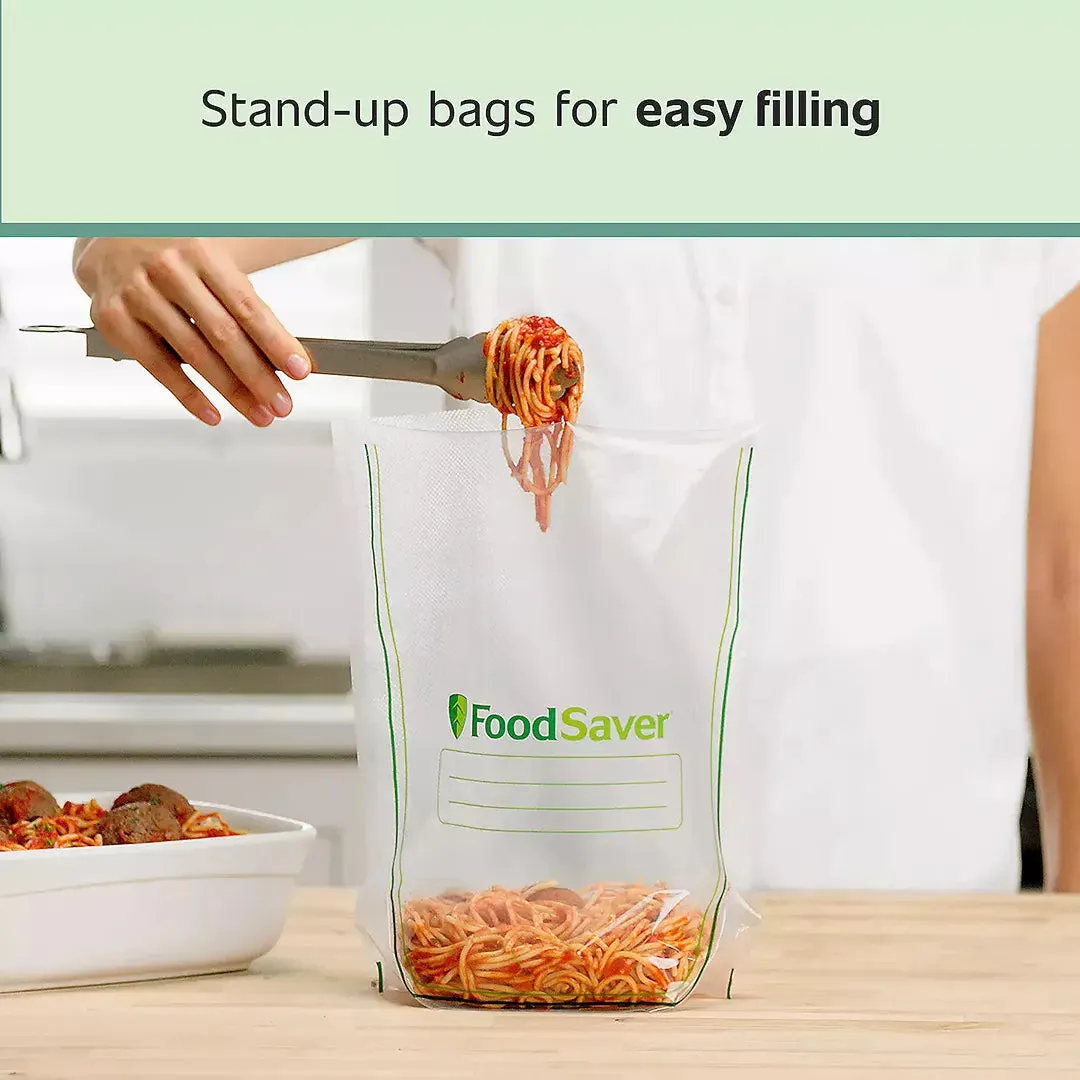 Easy Fill 1-Gallon Vacuum Sealer Bags