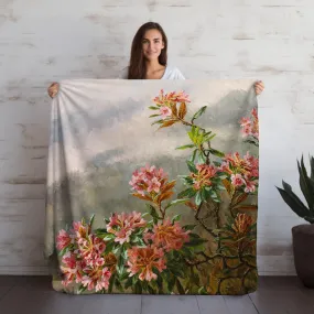 Fall Floral Velveteen Throw Blanket - Home Decor