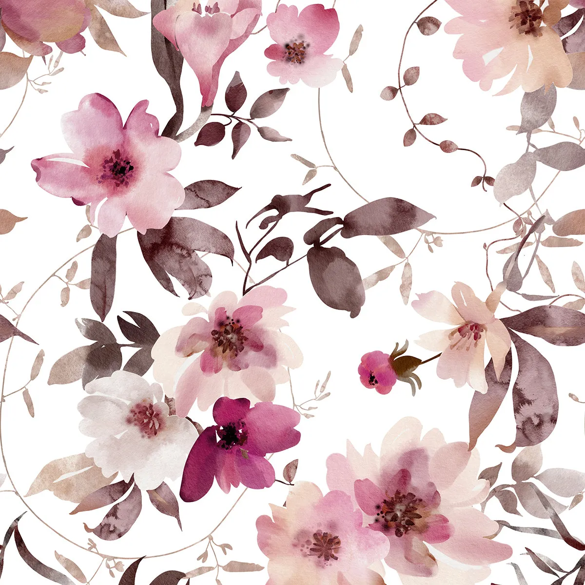 Floral Printed Queen-sized Fleece Blanket CC60