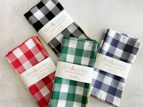 Gingham Check Cloth Napkins Set