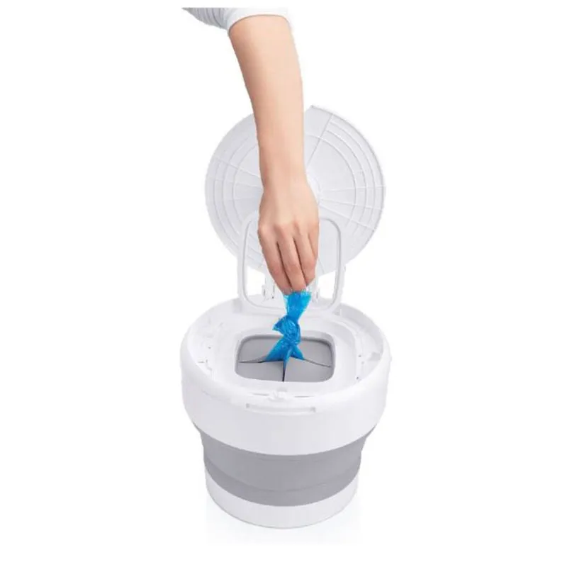Go Portable Diaper Pail - White