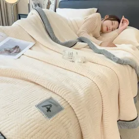 Grace Beanie Coral Fleece Winter Blanket for Cozy Comfort