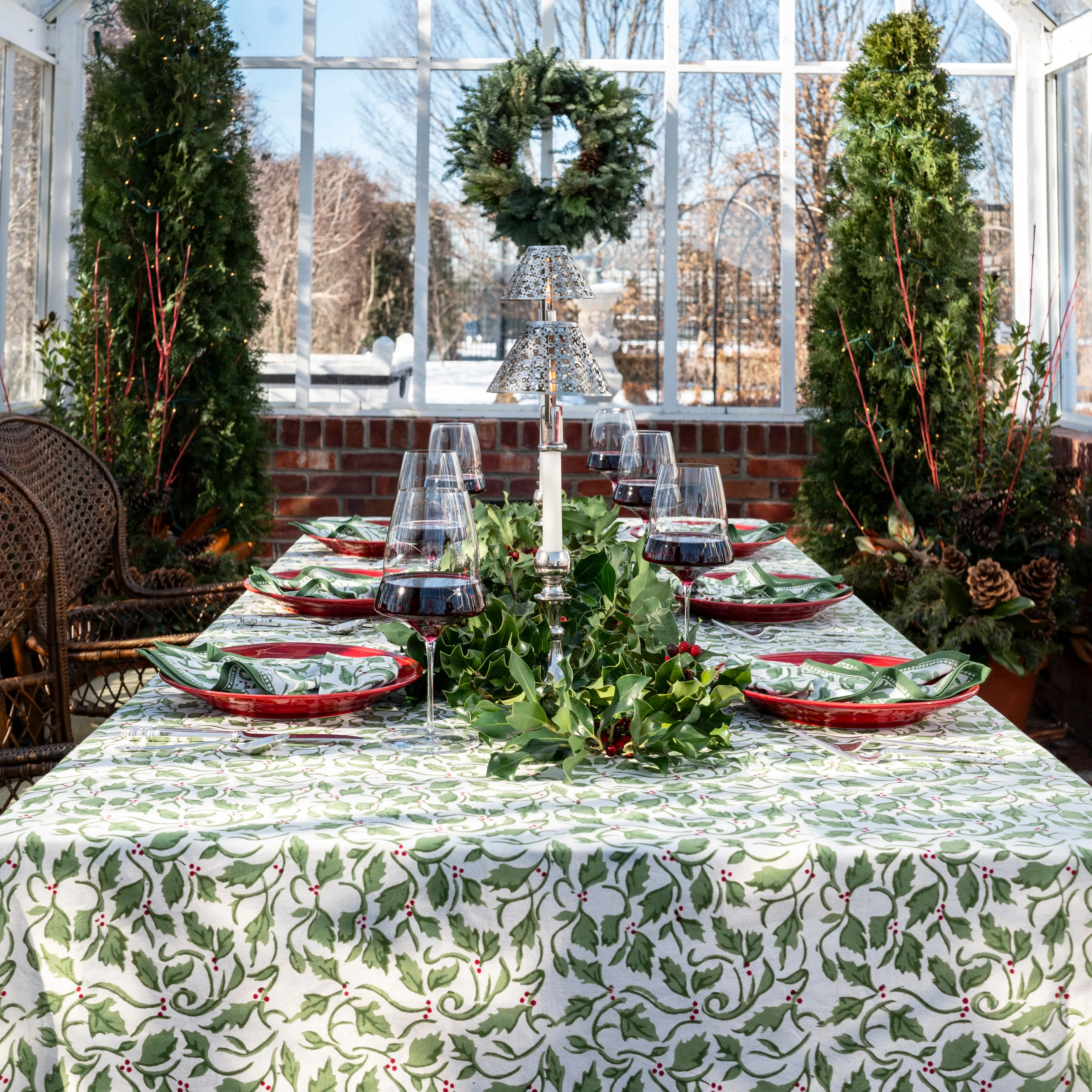 Holly Berry Tablecloth