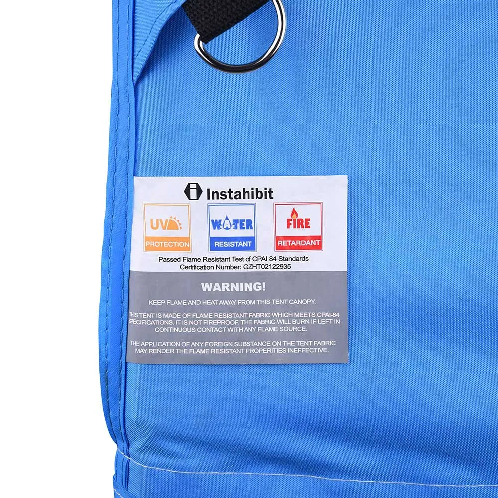 InstaHibit Easy Pop-up Tent Comml. Canopy 10x10ft CPAI-84