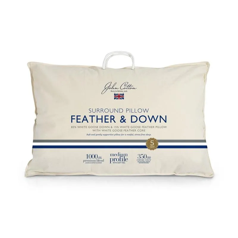 John Cotton Surround Pillow Feather & Down Pillow