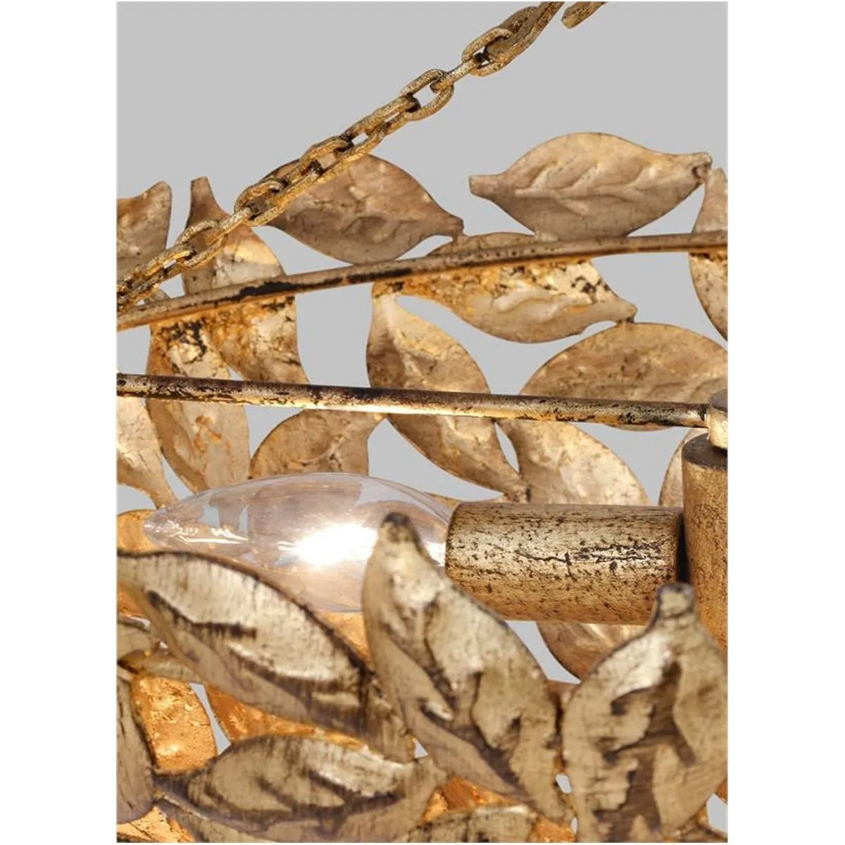 Kelan 16 in. 3 Lights Semi flush Mount Light Gold Finish