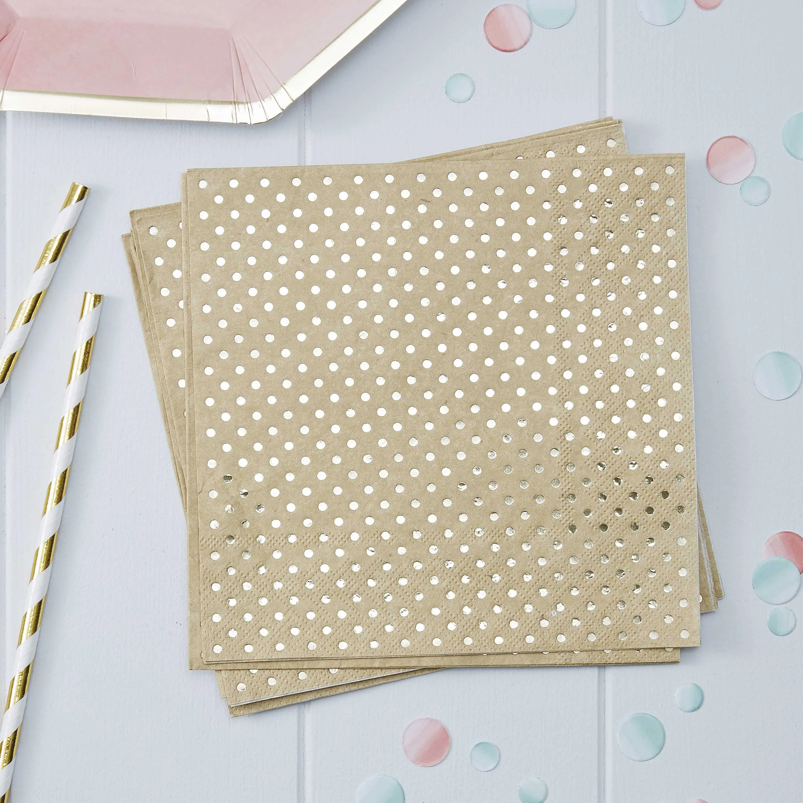 Kraft Spotty Party Napkins