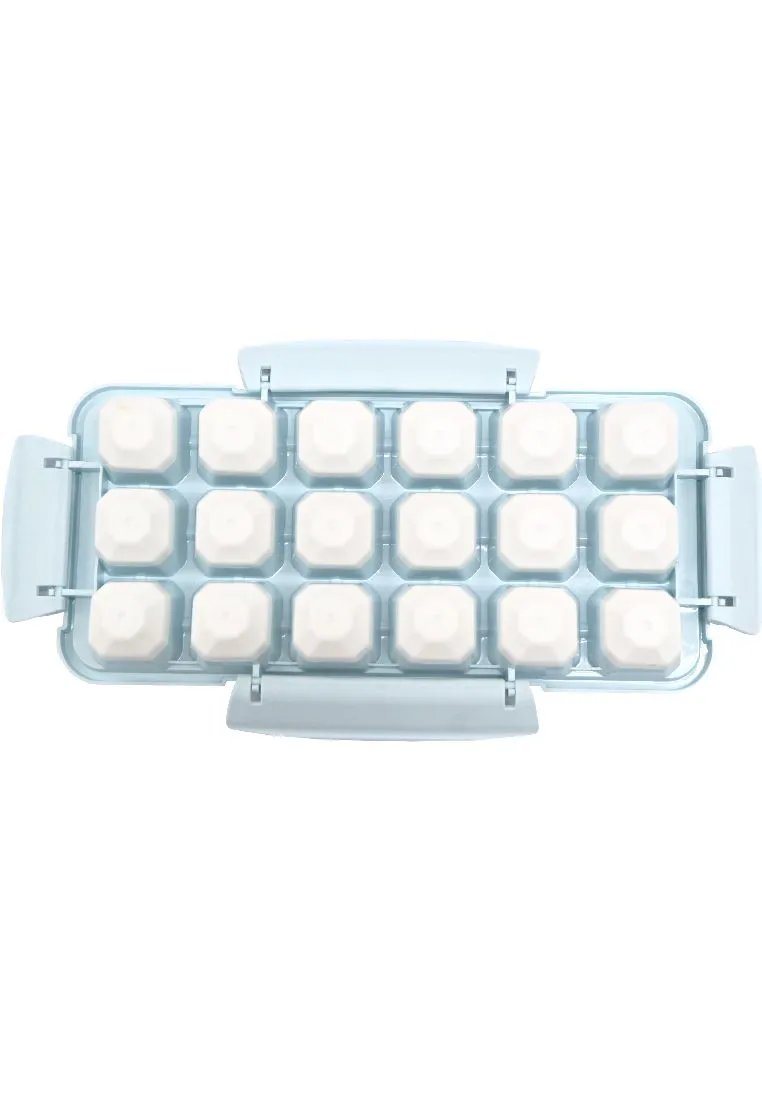 Landmark 18grids Ice Cube Tray Silicon Press - Light Blue 12 x 24 x 4cm