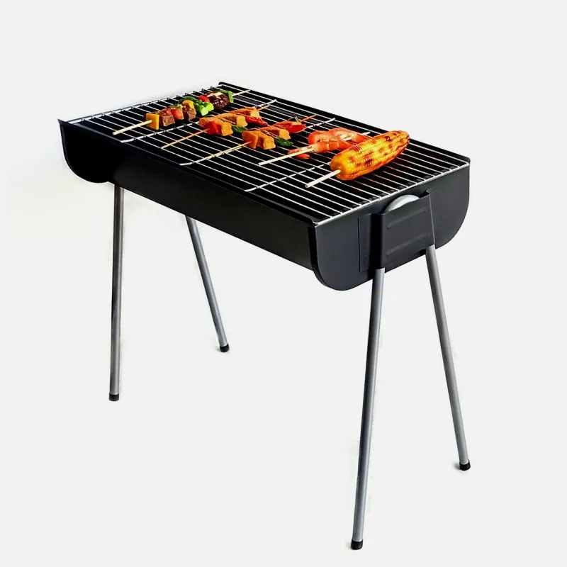 Large Carbon Steel Portable Adjustable Braai Stand