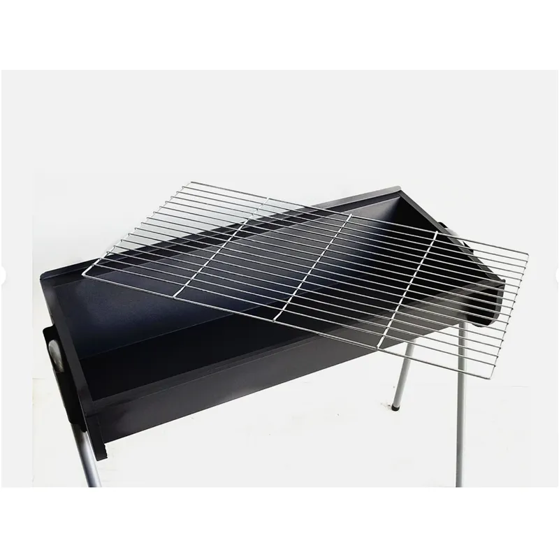 Large Carbon Steel Portable Adjustable Braai Stand