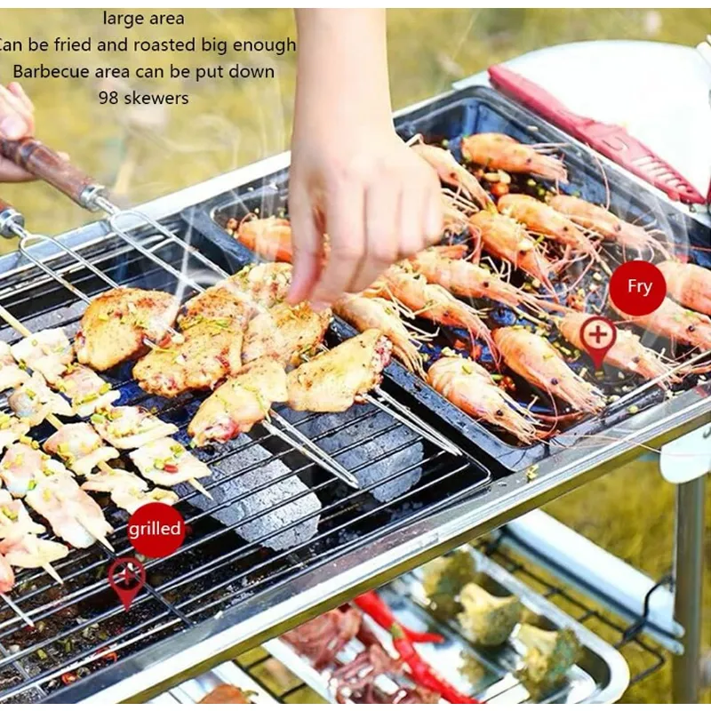 Large Stainless Steel Portable Braai Stand - 402