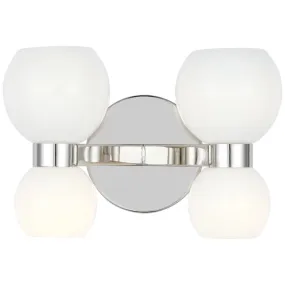 Londyn 12 in. 4 lights Vanity Light Polished Nickel finish