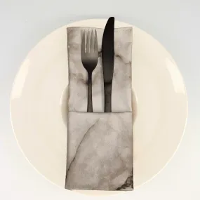 Napkins - Grey Marble (set of 4)