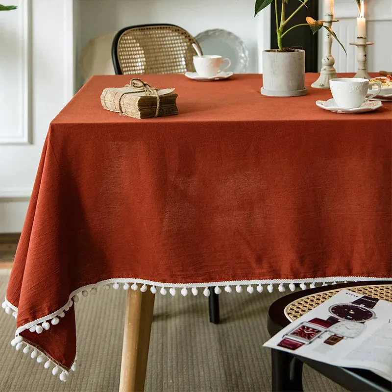 New Cotton Fabric Tablecloth