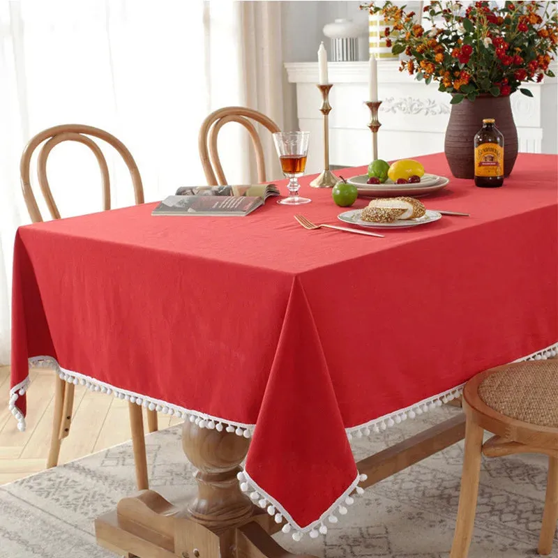 New Cotton Fabric Tablecloth