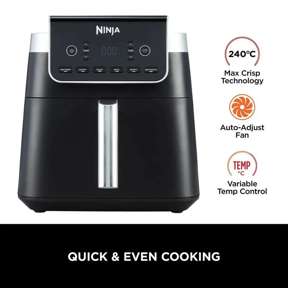 Ninja AF180UK MAX PRO Air Fryer 6.2 Litre - Black