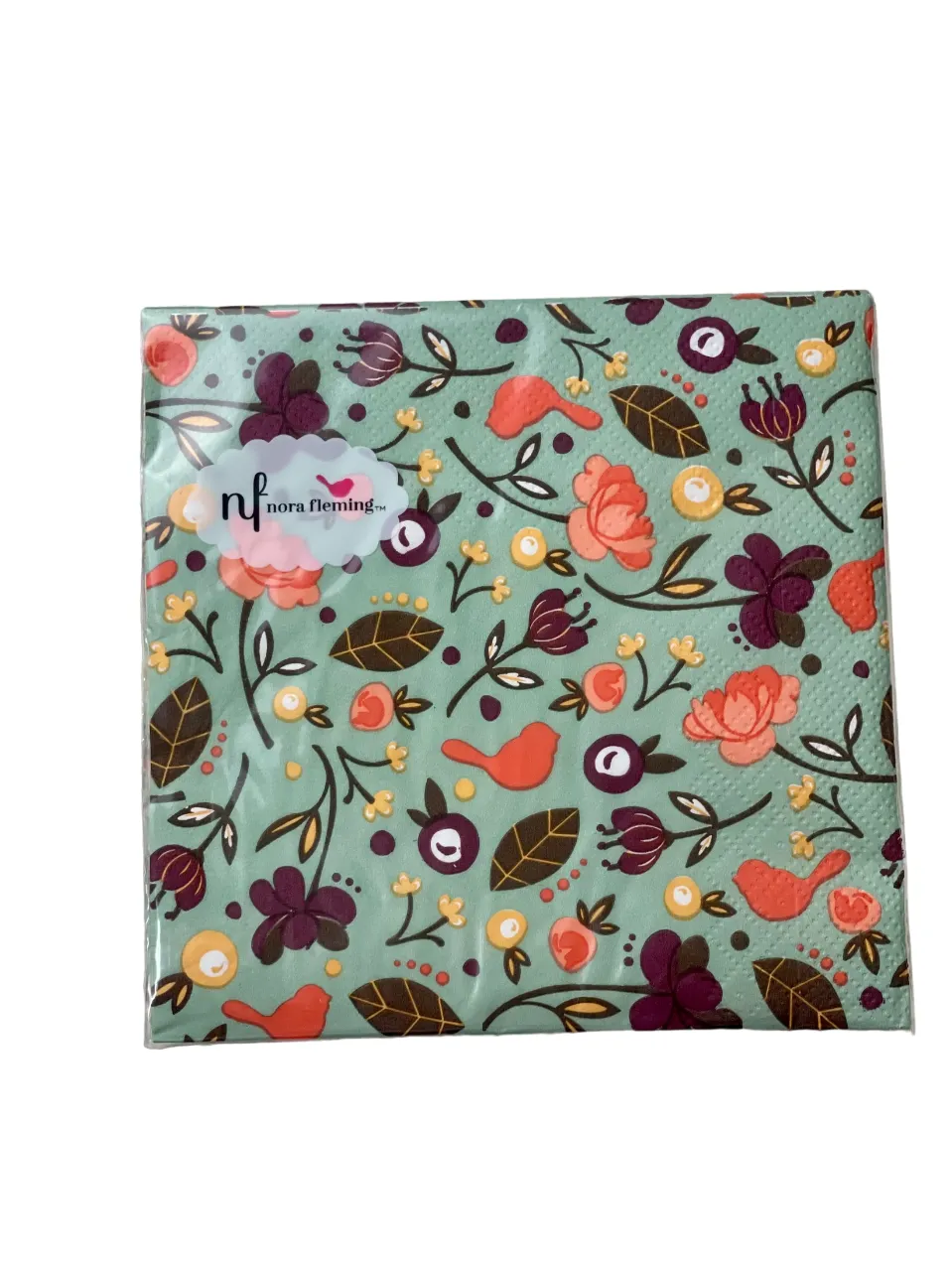 Nora Fleming Finch Cocktail Napkins