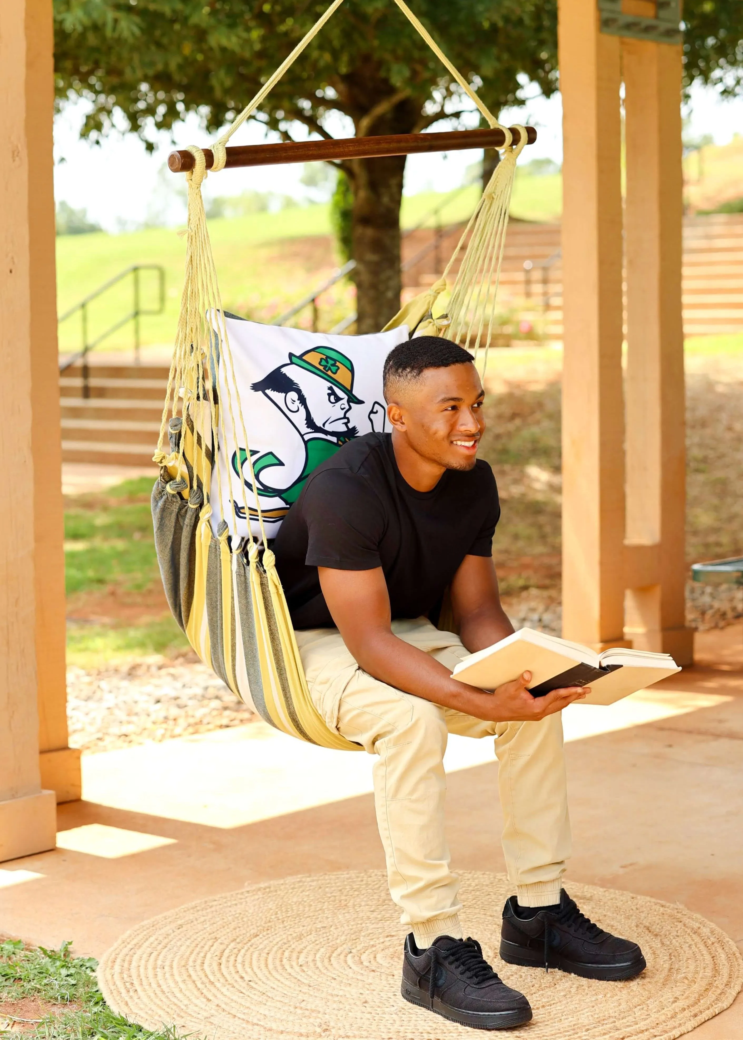 Notre Dame Fighting Irish Hanging Chair Swing |LEPRECHAUN