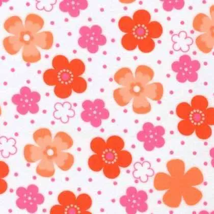 Peach Flower Cozy Cotton Flannel