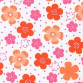 Peach Flower Cozy Cotton Flannel