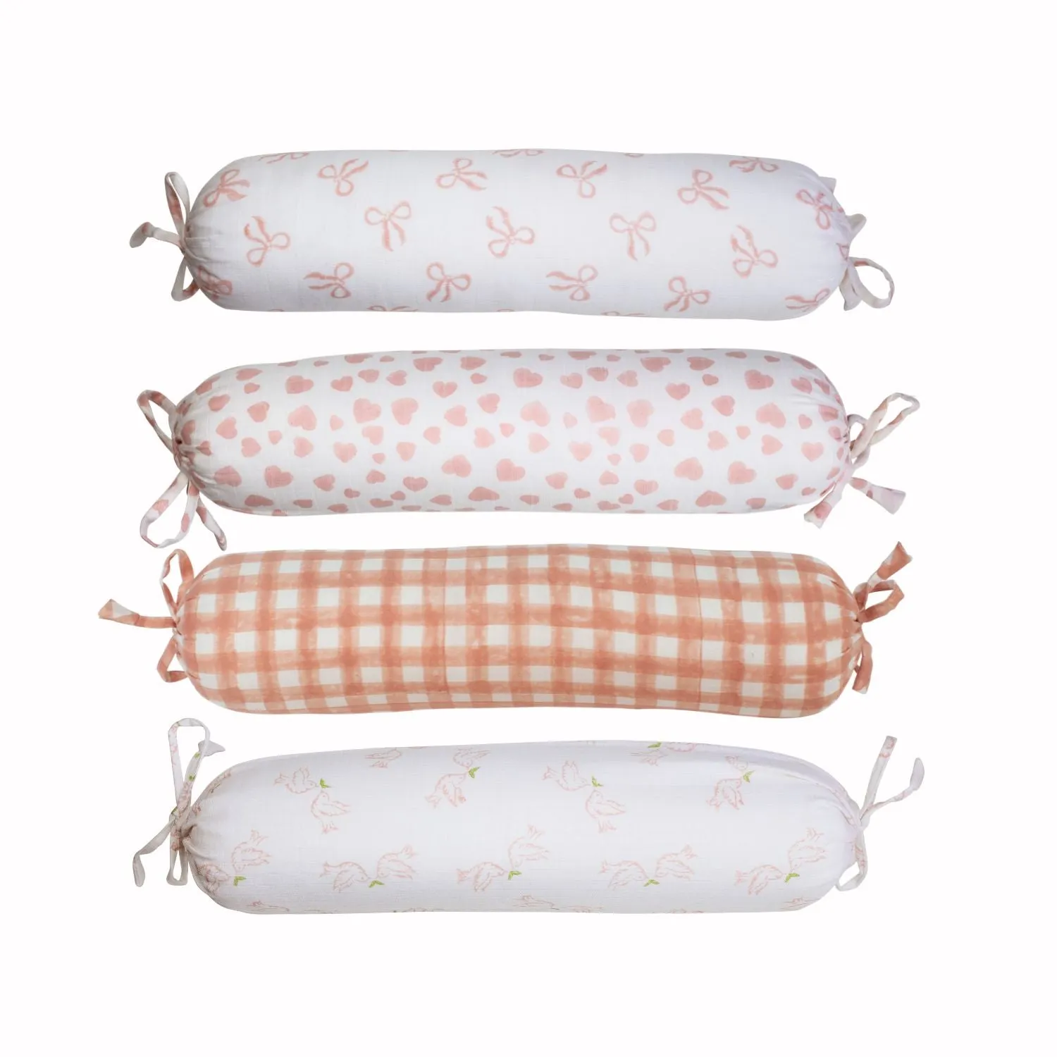 Pink Bolster Pillows