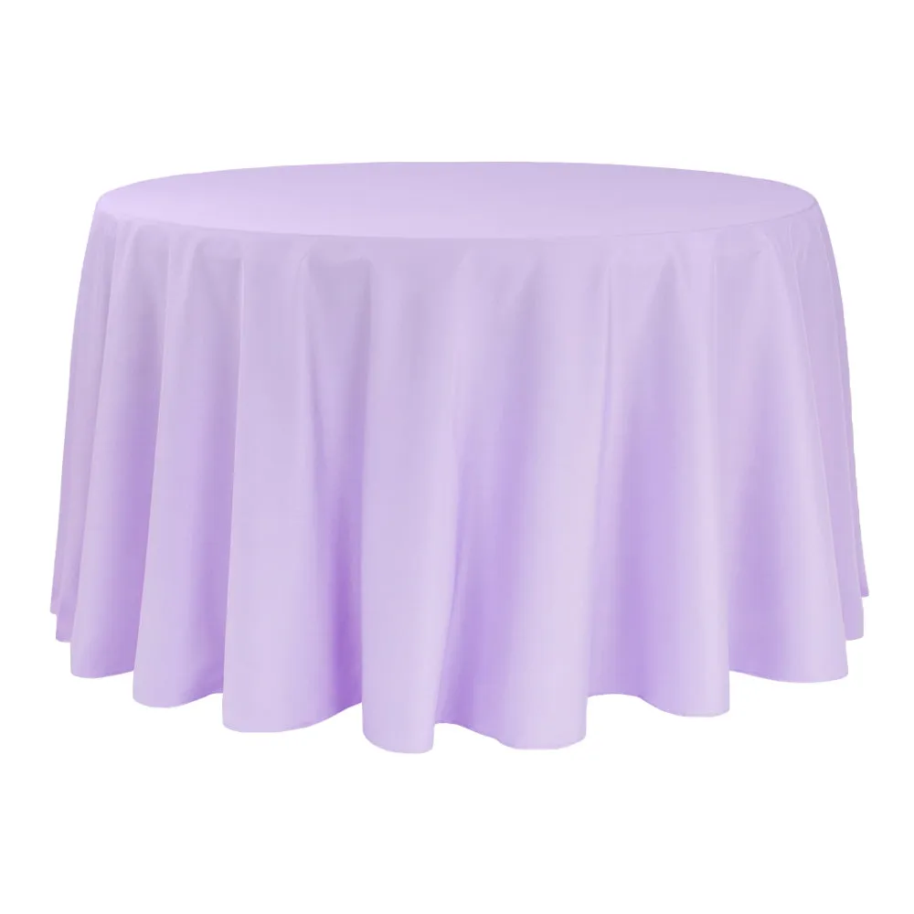 Polyester 108" Round Tablecloth - Lavender