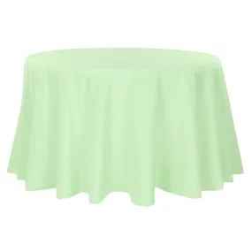 Polyester 108" Round Tablecloth - Mint Green