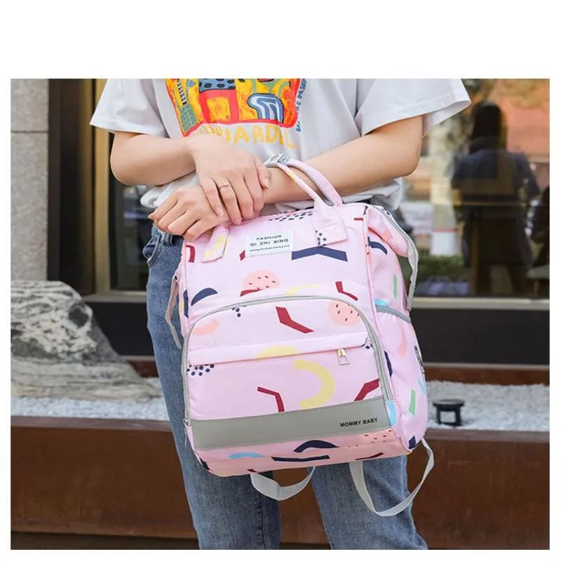 Portable Diaper Bag With Multiple Compartments
