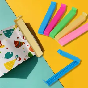 Portable New Kitchen Storage Food Snack Seal Sealing Bag Clips Sealer Clamp Plastic Tool Kitchen Accessories ( Pack of 12 )