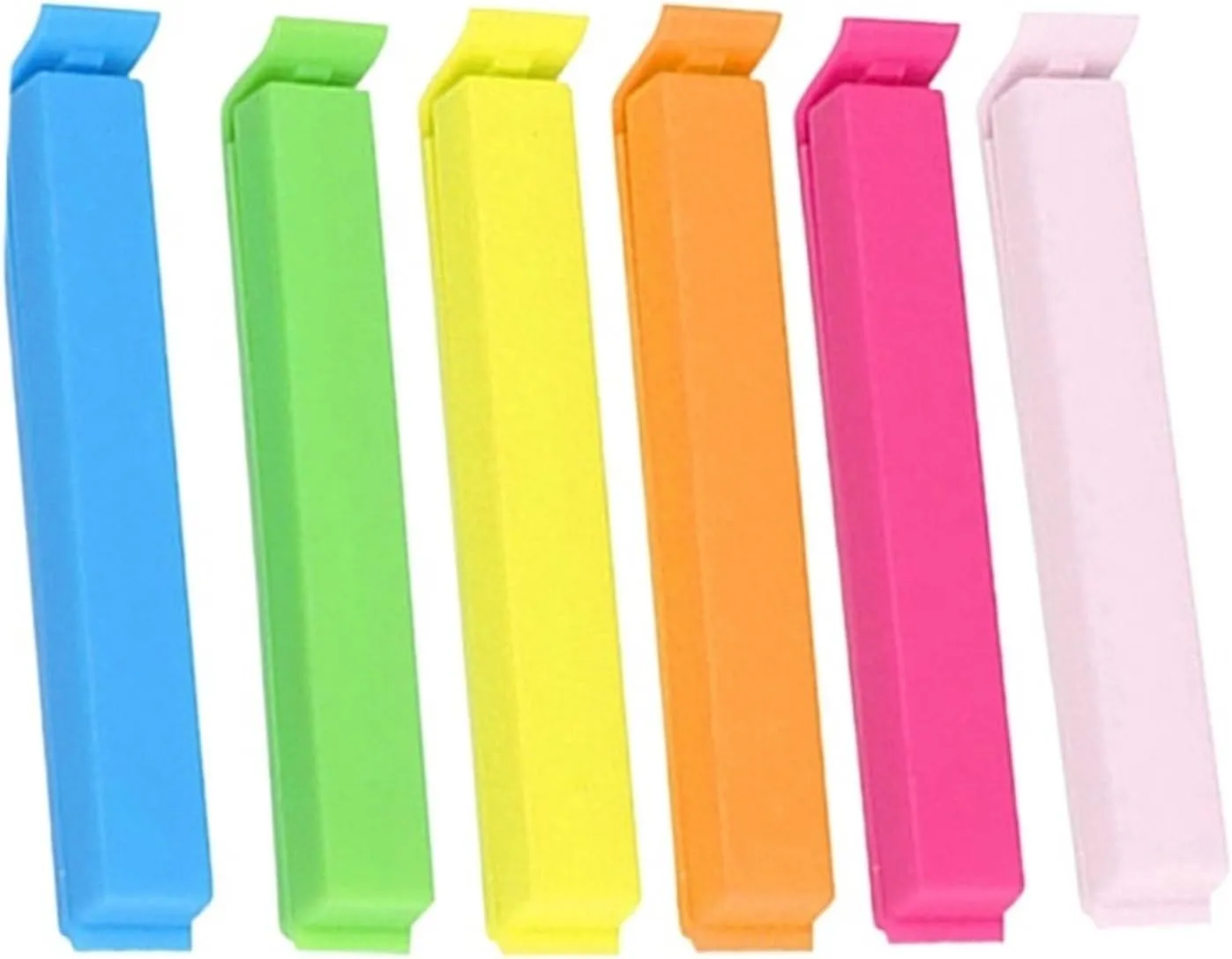 Portable New Kitchen Storage Food Snack Seal Sealing Bag Clips Sealer Clamp Plastic Tool Kitchen Accessories ( Pack of 12 )
