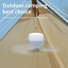 Portable USB Camping Fan with Remote Control: Cool Anywhere, 4 Speeds, Battery Operated