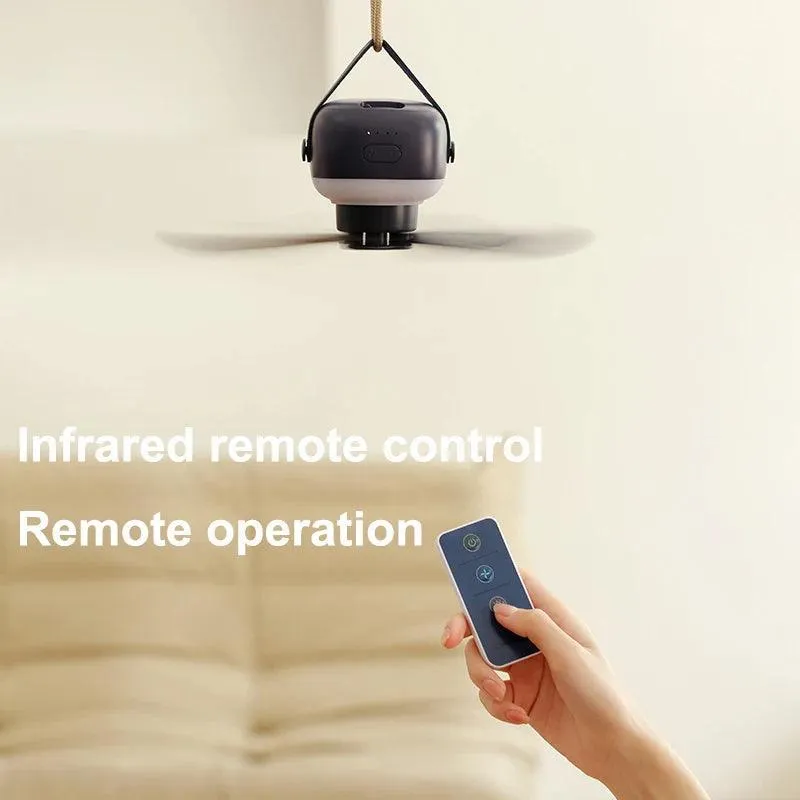 Portable USB Camping Fan with Remote Control: Cool Anywhere, 4 Speeds, Battery Operated