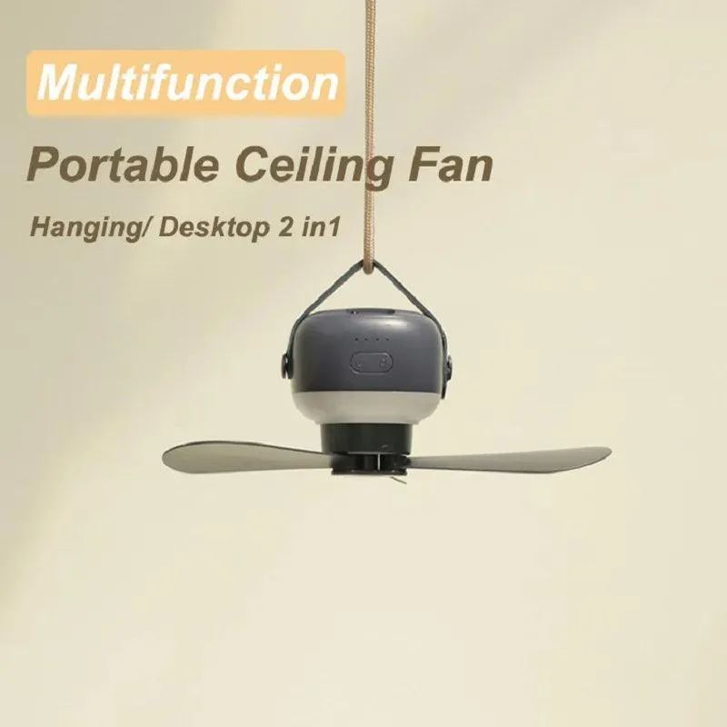 Portable USB Camping Fan with Remote Control: Cool Anywhere, 4 Speeds, Battery Operated