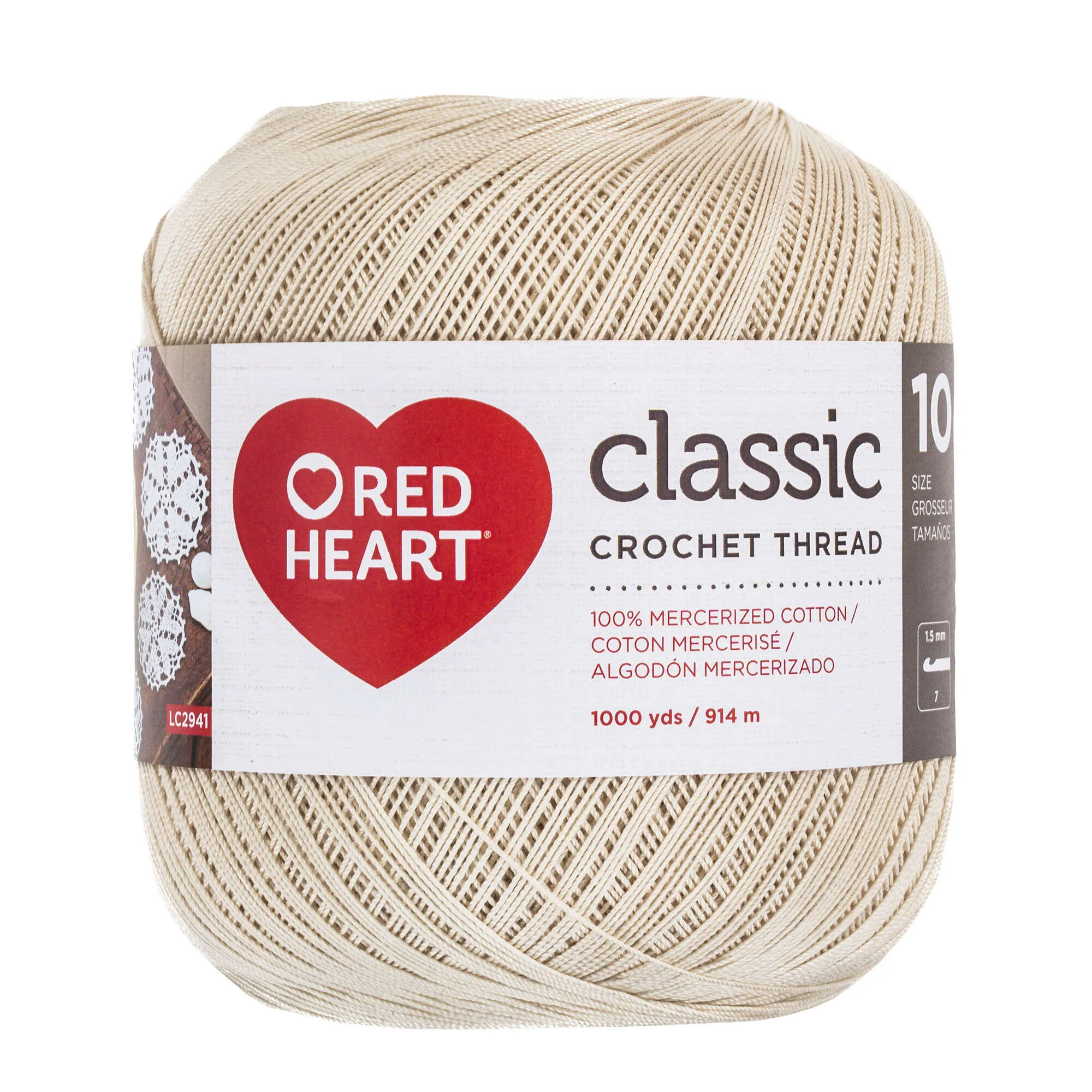 Red Heart Classic Crochet Thread Size 10 (1000 Yards)
