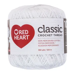 Red Heart Classic Crochet Thread Size 10 - Clearance shades