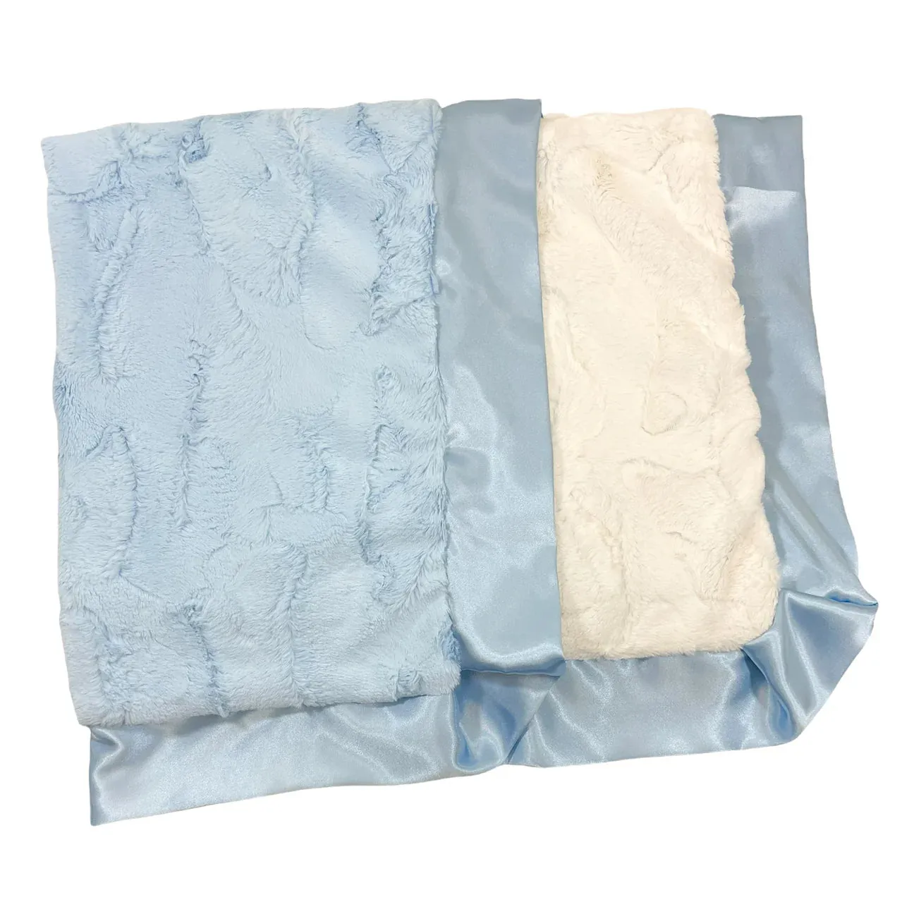 Rockin' Royalty Classic Cuddle Blanket (34"x34") / Baby Blue