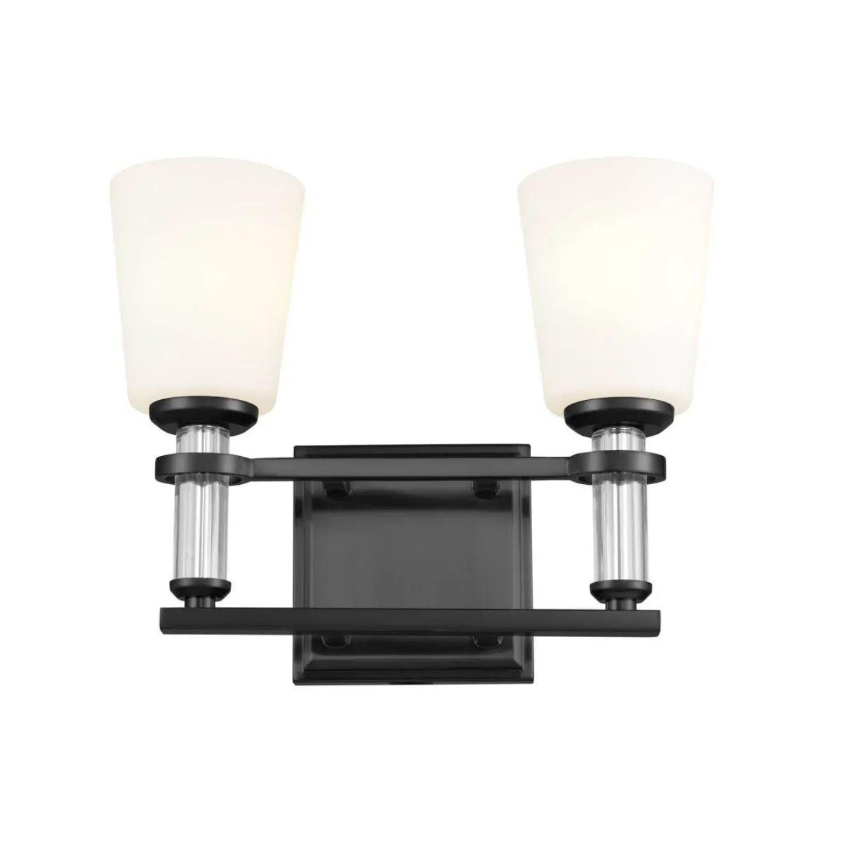 Rosalind 14 in. 2 Lights Vanity Light Black finish