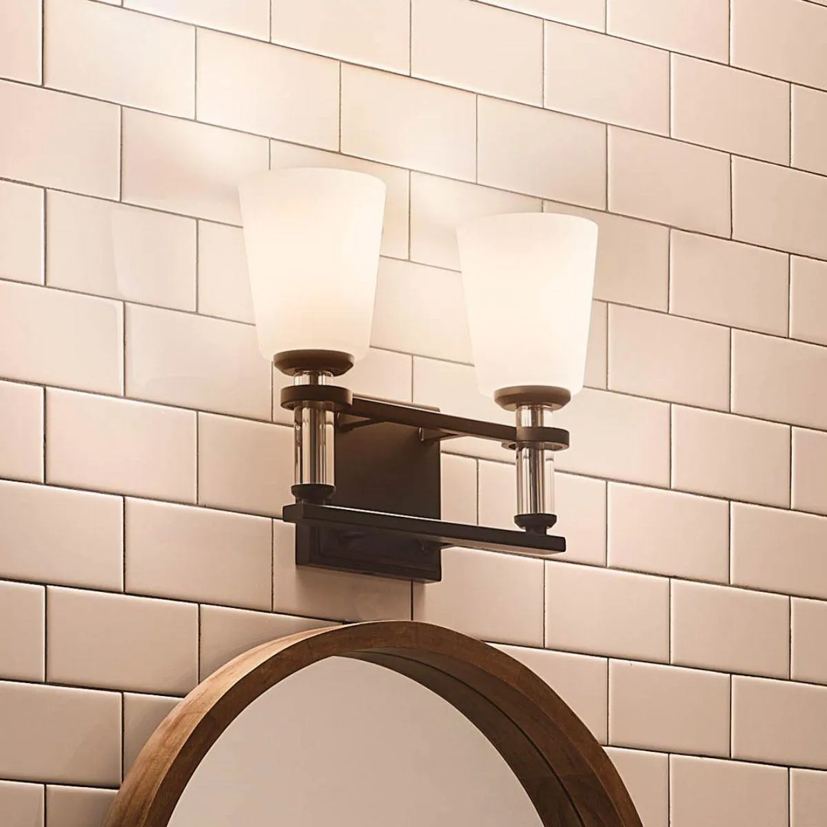 Rosalind 14 in. 2 Lights Vanity Light Black finish