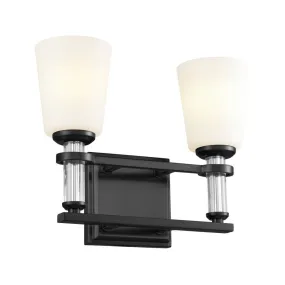 Rosalind 14 in. 2 Lights Vanity Light Black finish
