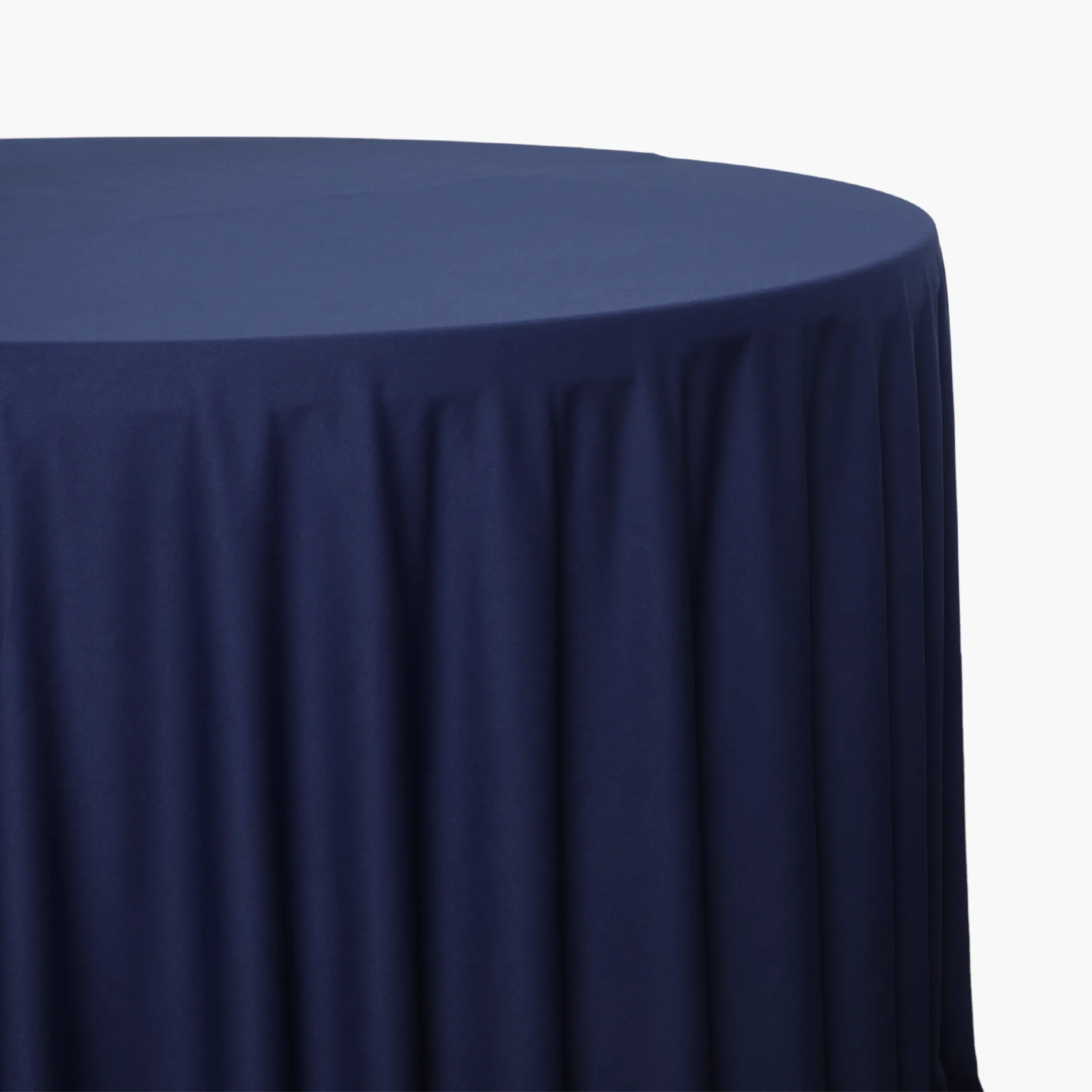 Scuba 120" Round Tablecloth - Navy Blue