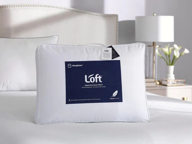 SleepTone Supportive Feather & Down Pillow