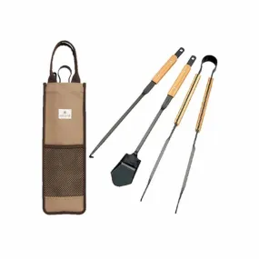 Snow Peak Fire Tool Set Pro.