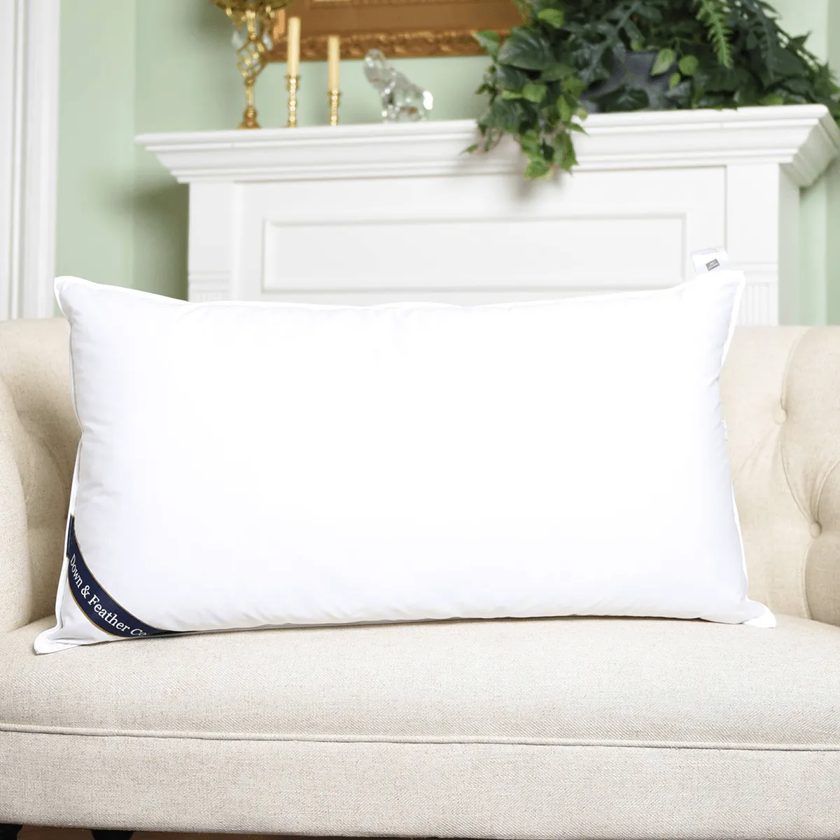 Snuggle Soft Classic Down Feather Pillow King Size - Extra Firm (44oz)