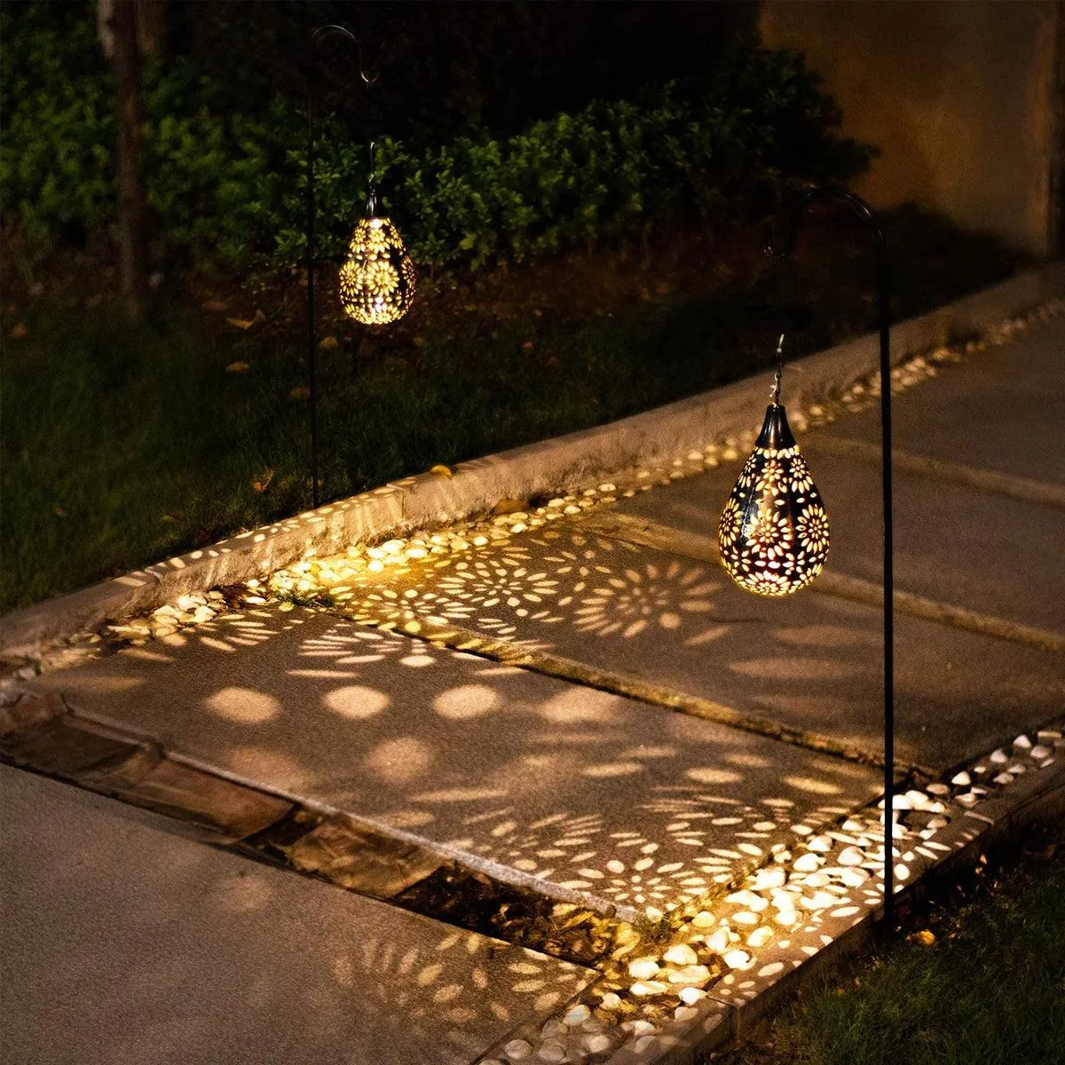 Solar Led Metal Garden Light | Solar Moroccan Garden Light