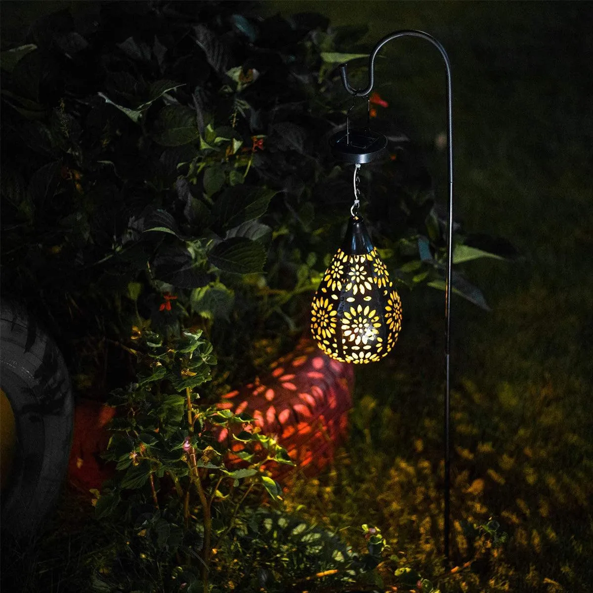 Solar Led Metal Garden Light | Solar Moroccan Garden Light